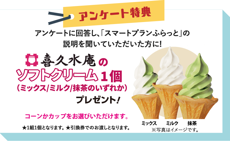 アンケート特典